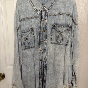 Denim Button Down Shirt